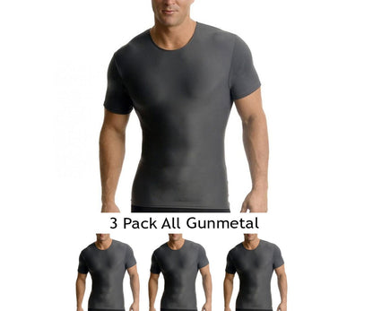 3-Pack Insta Slim I.S.Pro USA Activewear Compression Crew Necks TA0003 by InstantFigure INC - MVP Sports Wear & Gear