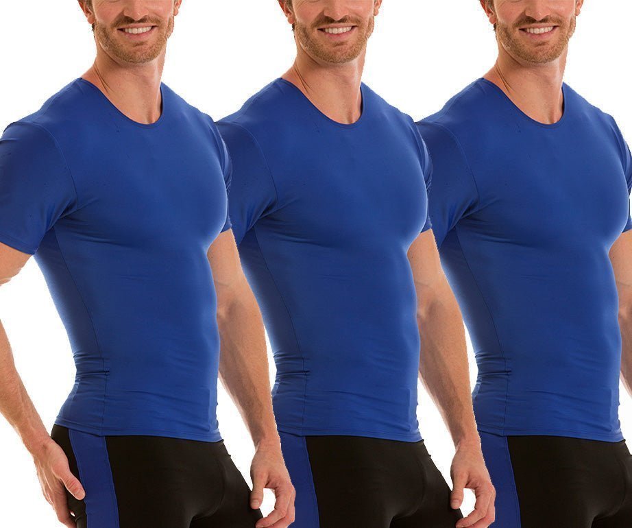 3-Pack Insta Slim I.S.Pro USA Activewear Compression Crew Necks TA0003 by InstantFigure INC - MVP Sports Wear & Gear