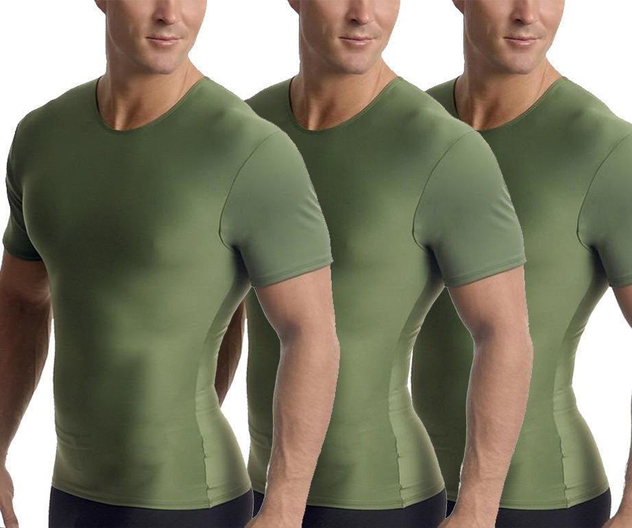 3-Pack Insta Slim I.S.Pro USA Activewear Compression Crew Necks TA0003 by InstantFigure INC - MVP Sports Wear & Gear