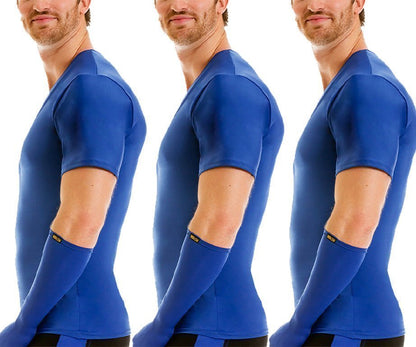 3-Pack Insta Slim I.S.Pro USA Activewear Compression V-Necks VA0003 by InstantFigure INC - MVP Sports Wear & Gear