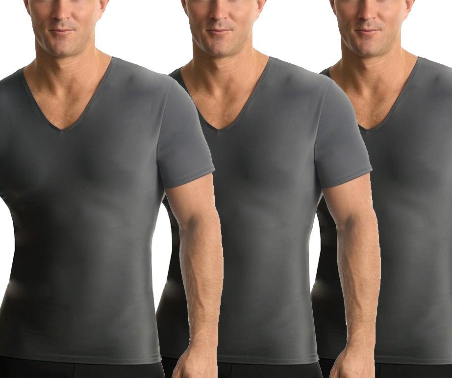 3-Pack Insta Slim I.S.Pro USA Activewear Compression V-Necks VA0003 by InstantFigure INC - MVP Sports Wear & Gear