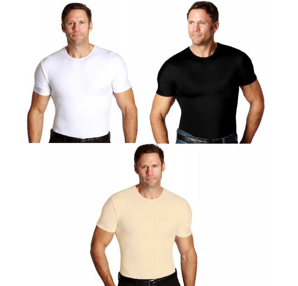 3-Pack Insta Slim I.S.Pro USA Compression Crew Necks TS0003 by InstantFigure INC - MVP Sports Wear & Gear