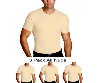 3-Pack Insta Slim I.S.Pro USA Compression Crew Necks TS0003 by InstantFigure INC - MVP Sports Wear & Gear