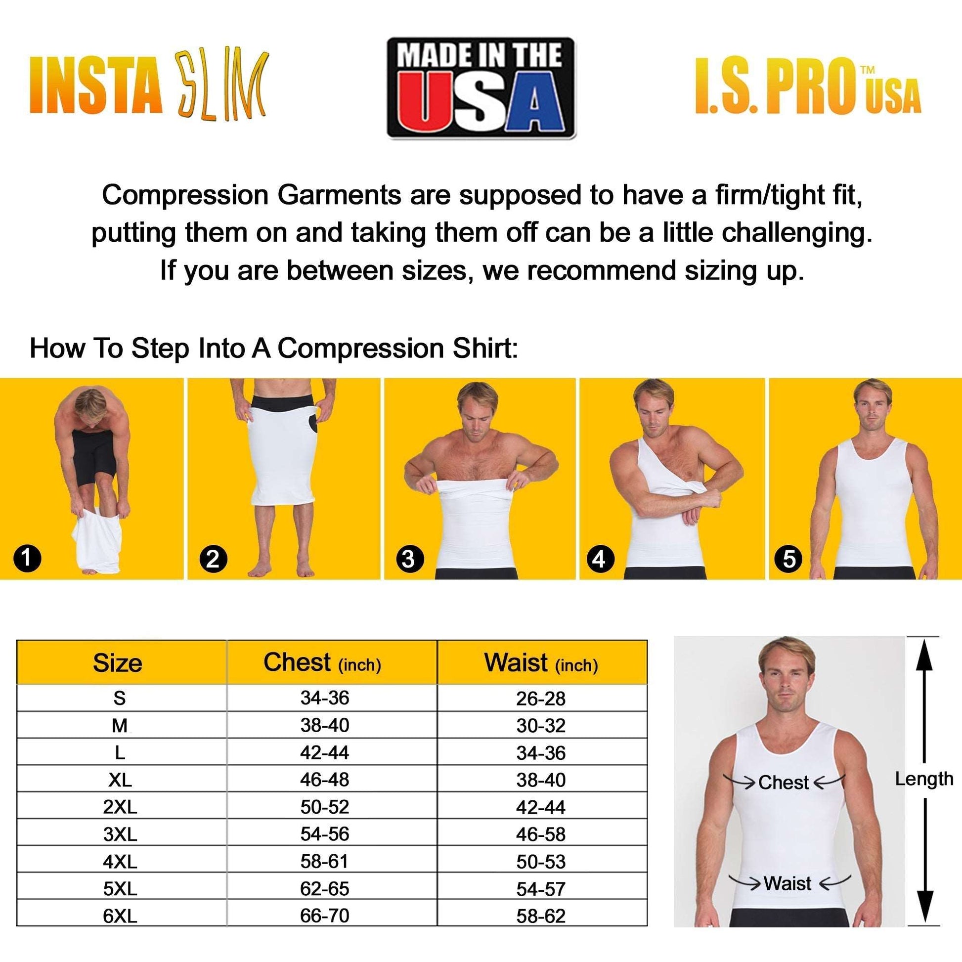 3-Pack Insta Slim I.S.Pro USA Compression Muscle Tanks MS0003 by InstantFigure INC - MVP Sports Wear & Gear