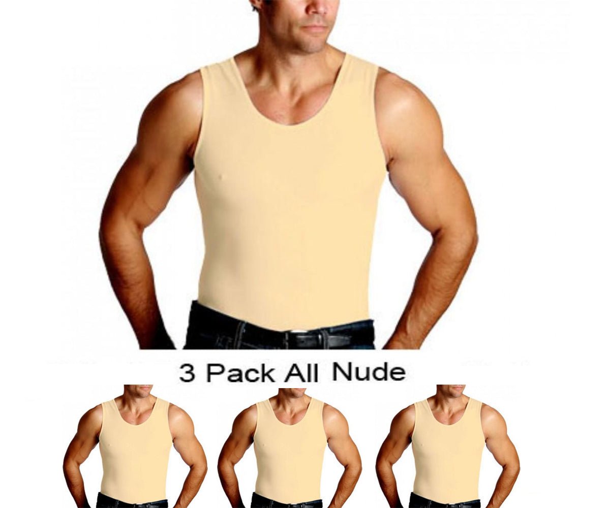 3-Pack Insta Slim I.S.Pro USA Compression Muscle Tanks MS0003 by InstantFigure INC - MVP Sports Wear & Gear