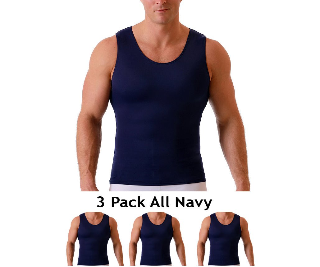 3-Pack Insta Slim I.S.Pro USA Compression Muscle Tanks MS0003 by InstantFigure INC - MVP Sports Wear & Gear