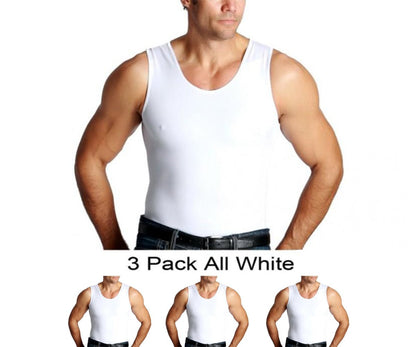 3-Pack Insta Slim I.S.Pro USA Compression Muscle Tanks MS0003 by InstantFigure INC - MVP Sports Wear & Gear