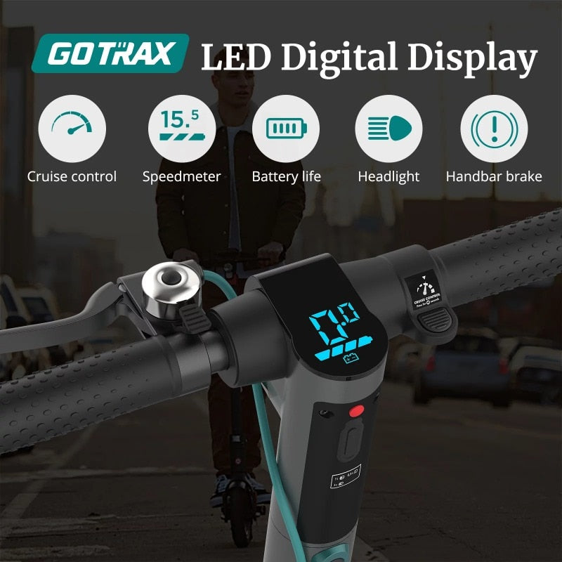 Gotrax Rival Adult Electric Scooter, 8.5" Pneumatic Tire, Max 12 mile Range and 15.5Mph Speed, 250W Foldable - MVP Sports Wear & Gear