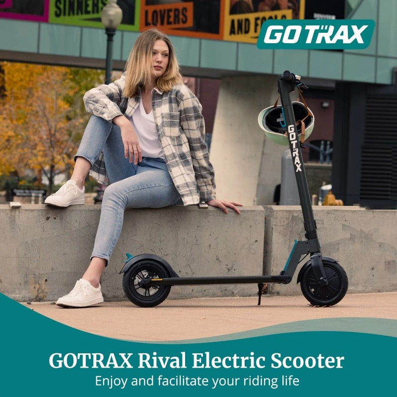 Gotrax Rival Adult Electric Scooter, 8.5" Pneumatic Tire, Max 12 mile Range and 15.5Mph Speed, 250W Foldable - MVP Sports Wear & Gear